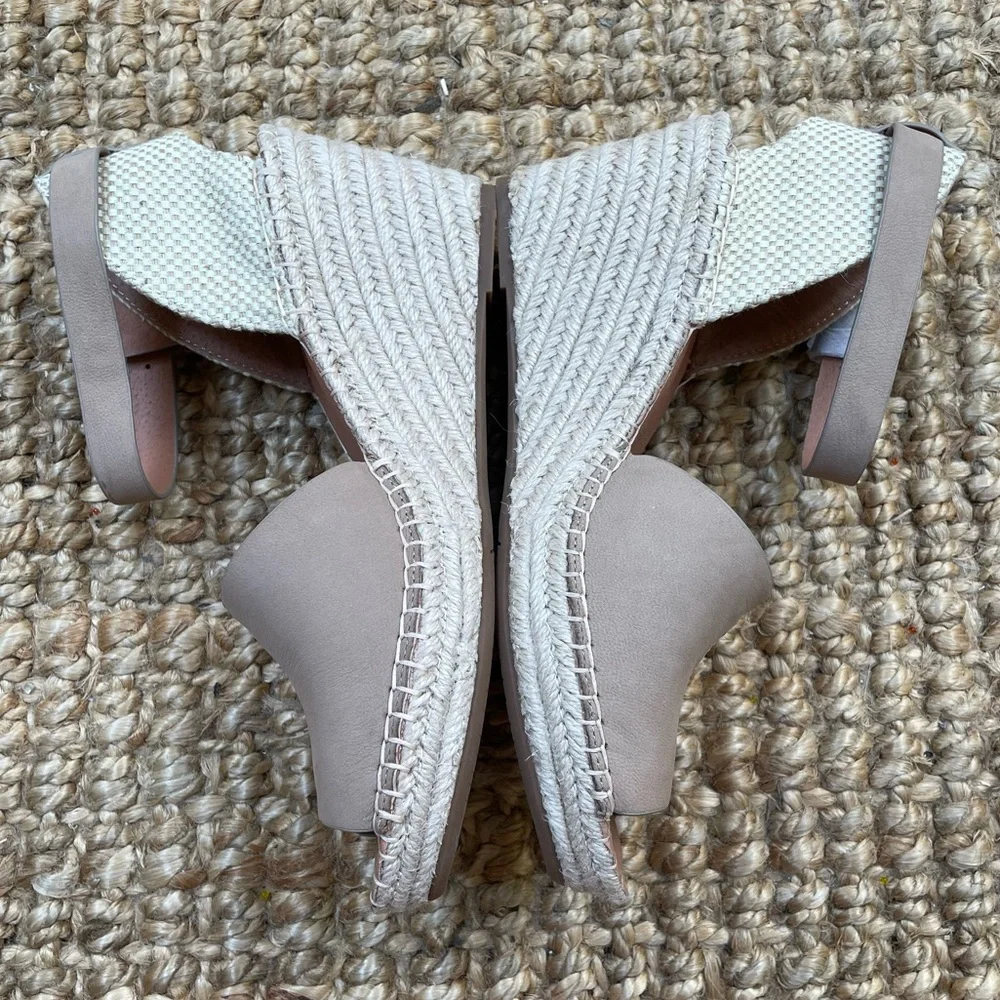Gentle Souls Espadrille Strap Platform Wedge Sandals size 9 - Picture 4 of 11